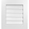 Ekena Millwork Vertical Surface Mount PVC Gable Vent: Functional, w/ 3-1/2"W x 1"P Standard Frame, 20"W x 22"H GVPVE20X2201SF - alternate 1